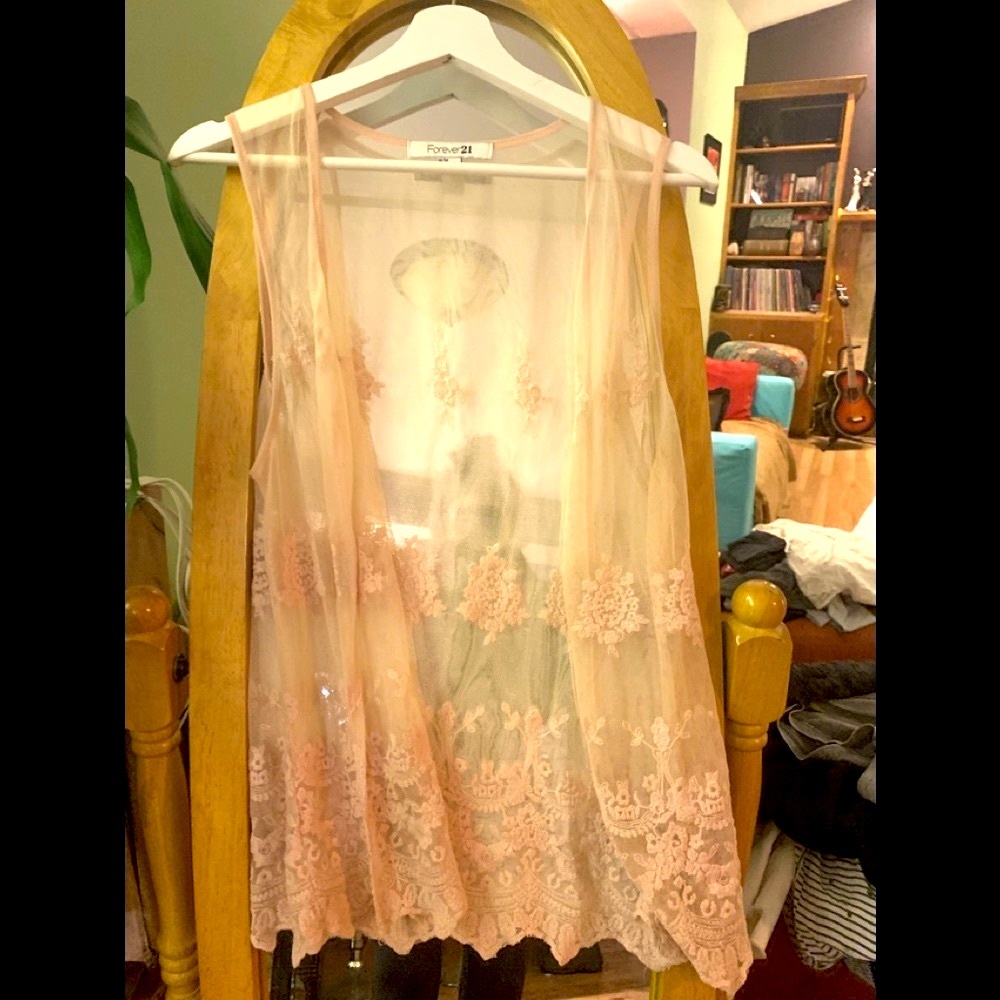 🔥Vintage Forever 21 Lace Vest